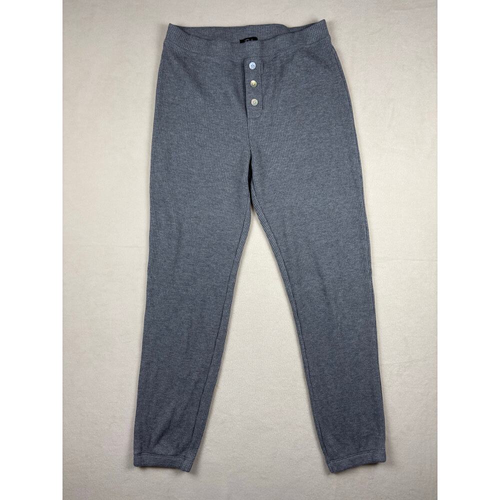 Women's Rails Molly waffle‎ knit pants heather gray M Loungewear cozy cottage